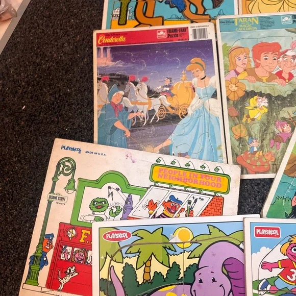 Vintage Playskool Kids Puzzle Set